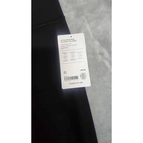 Athleta Small S Black Ultra High Rise Elation 7/8 Tight NWT - Picture 2 of 7